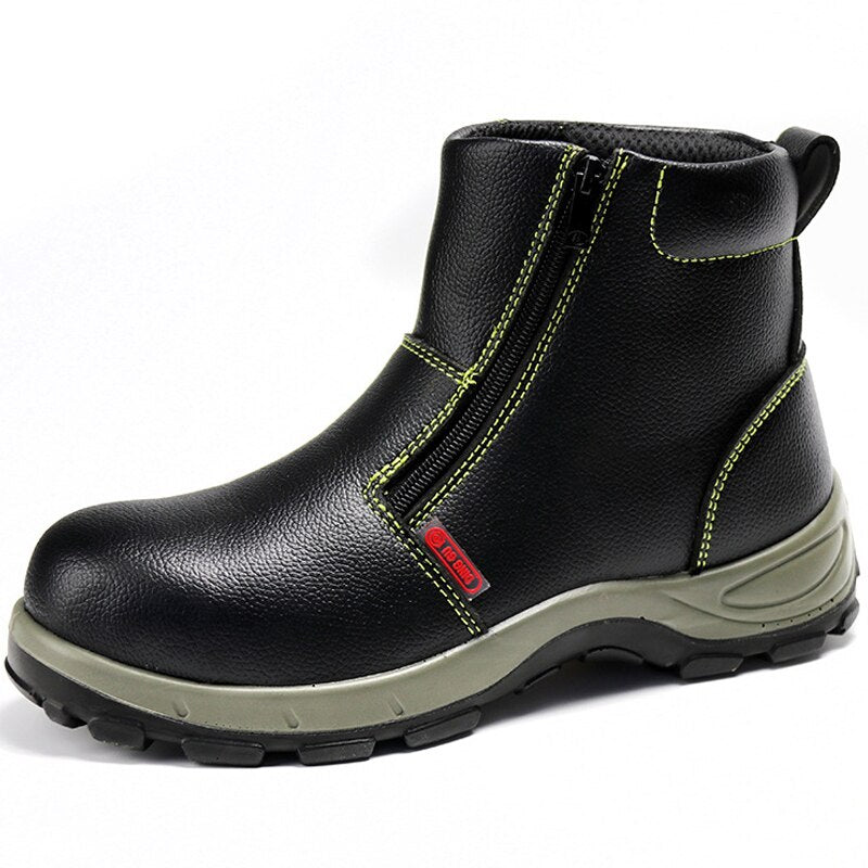 GUGLNGO Leather Safety Shoes