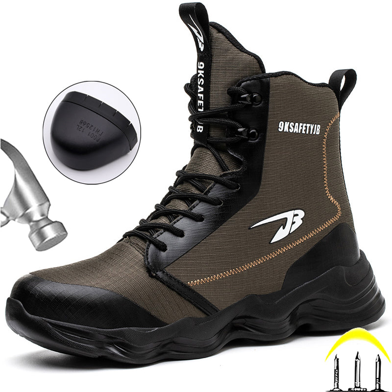 S1 Safety boots work steel toe cap anti-smash puncture-proof 