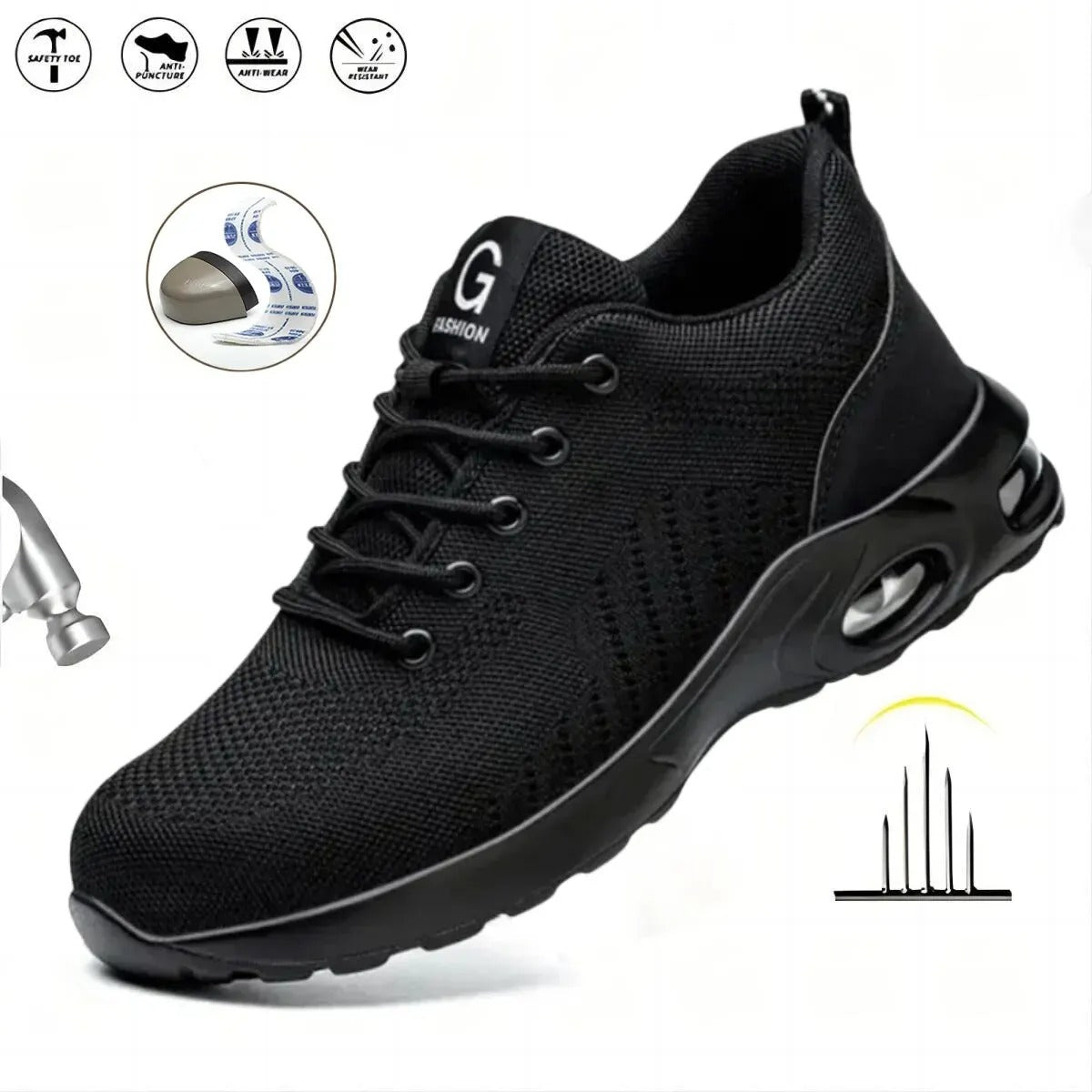 guglngo™ safety Shoes Serie Black